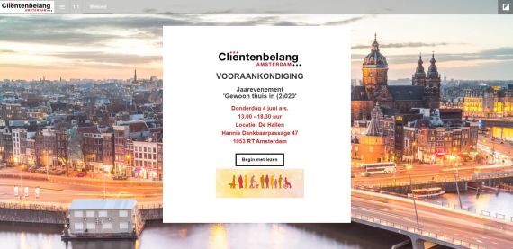 Vooraankondiging jaarevenement 4 juni 2020 Vooraankondiging jaarevenement 4 juni 2020